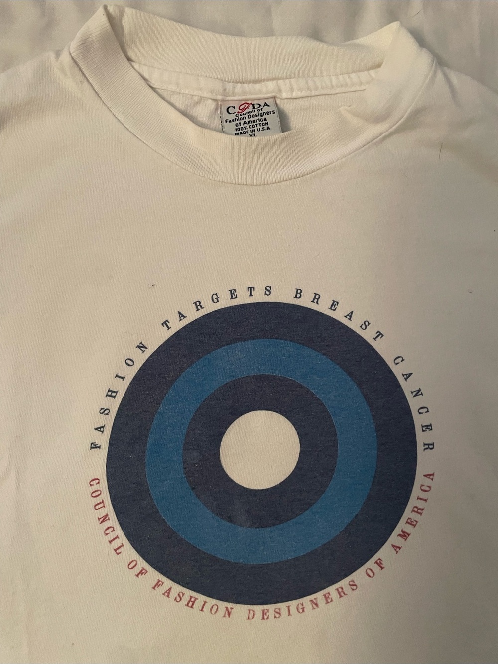 Council of Fashion Designers of America White Graphic Tee